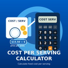 Cost Per Serving Calculator from XTRAW Tools