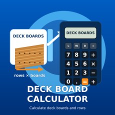 Deck Board Calculator from XTRAW Tools