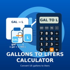 Gallons to Liters Calculator from XTRAW Tools