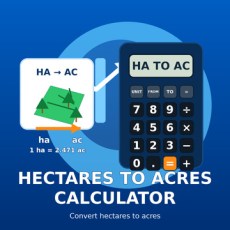Hectares to Acres Calculator from XTRAW Tools