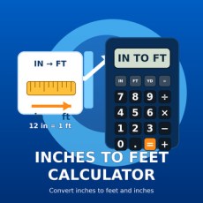Inches to Feet Calculator from XTRAW Tools