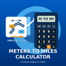 Meters to Miles Calculator from XTRAW Tools