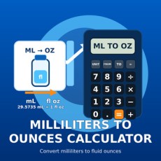 Milliliters to Ounces Calculator from XTRAW Tools