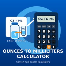 Ounces to Milliliters Calculator from XTRAW Tools