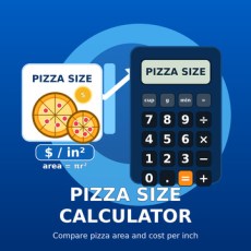Pizza Size Calculator from XTRAW Tools