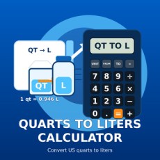 Quarts to Liters Calculator from XTRAW Tools