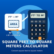 Square Feet to Square Meters Calculator from XTRAW Tools