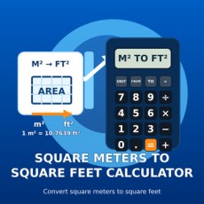Square Meters to Square Feet Calculator from XTRAW Tools